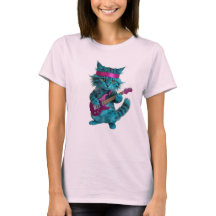 Süßes Türkis Katzen T-Shirt