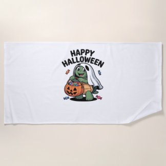 Süßes Turtle-Geist-Kostüm � Adorable Halloween-Tri Strandtuch