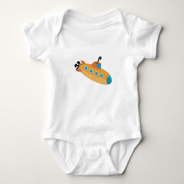 Süßes U-Boot Baby Strampler (Vorderseite)