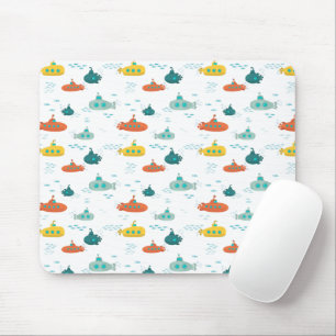 Süßes U-Boot Meerestiere Tiefsee Fisch Kinder Mousepad