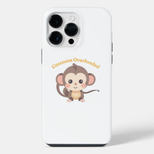 Süßes Überladen : Affe iPhone 14 Pro Max Hülle