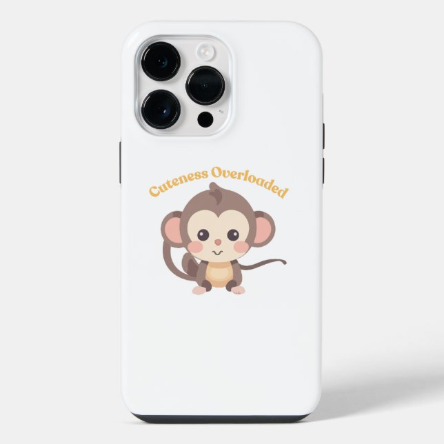 Süßes Überladen : Affe iPhone 14 Pro Max Hülle (Rückseite)