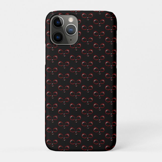 Süßes UFO-Gesicht-Monster  Case-Mate iPhone Hülle (Rückseite)
