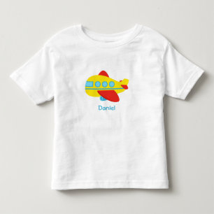 Süßes und buntes Passagierflugzeug Kleinkind T-shirt