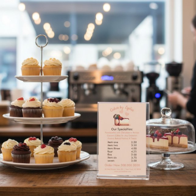 Süßes und elegantes Dessertmenü Flyer (Von Creator hochgeladen)