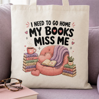 Süßes und gemütliches Geschenk für Bücherliebhaber Tragetasche
