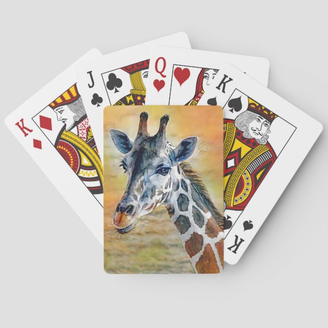 Süßes und Hübsches Giraffe Spielkarten (Rückseite)