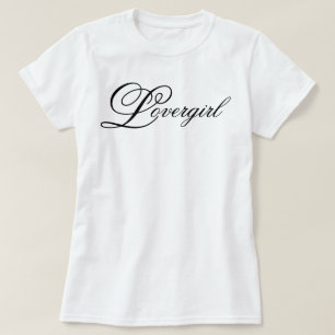 Süßes und hübsches Lovergirl-Skript T-Shirt