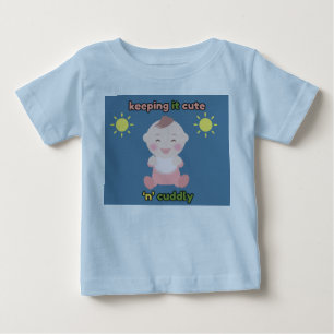 Süßes und Kuschelweiches Baby Blau T-Shirt