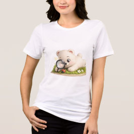 Süßes und niedliches Teddybär-Design Tri-Blend Shirt