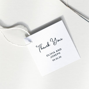 Süßes und Whimsisches Hochzeit Danke Geschenkanhänger