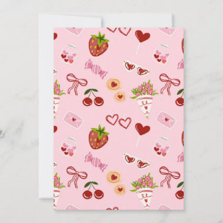Süßes Valentins- Nahtloses Muster – Herzen Einladung