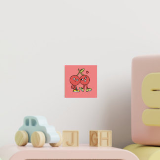 Süßes Valentinstag-Paar Kunst 🍒❤️ Foliendrucke