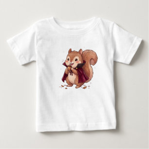 Süßes Vampir-Eichhörnchen mit Halloween-Umhang aus Baby T-shirt
