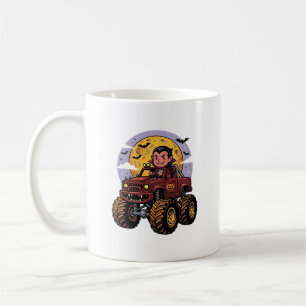 Süßes Vampir-Monster-Truck-Halloween-Shirt-Design_ Kaffeetasse