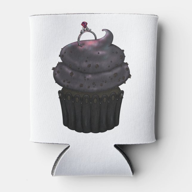 Süßes Verlobung Cupcake Dosenkühler (Vorderseite)