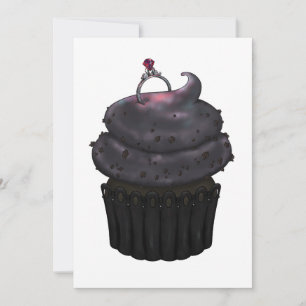 Süßes Verlobung Cupcake Einladung
