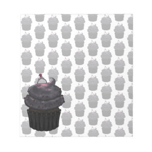 Süßes Verlobung Cupcake Notizblock