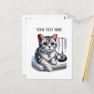 Süßes Veterinärbüro anpassbar Postkarte