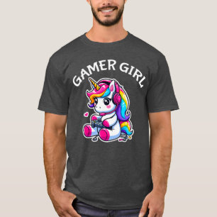 Süßes Videospiel Gaming Einhorn Gamer Mädchen Jung T-Shirt