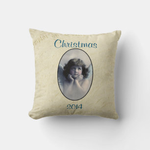Süßes Vintage-Engel-Weihnachtssouvenir Kissen
