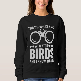 Süßes Vogeldesign für Männer Frauen Vogelbeobachte Sweatshirt