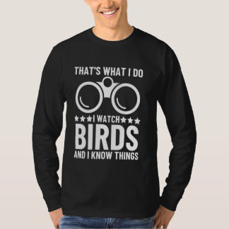 Süßes Vogeldesign für Männer Frauen Vogelbeobachte T-Shirt