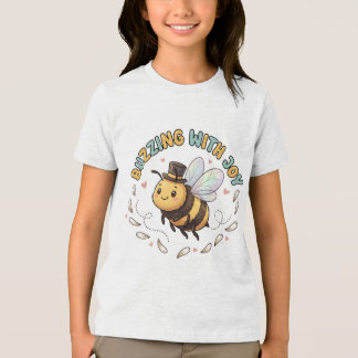 Süßes, vor Freude summendes Honigbienen-T-Shirt fü Tri-Blend Shirt
