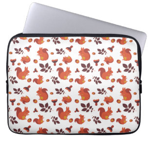 Süßes Waldhörnchen Herbstmuster Laptopschutzhülle