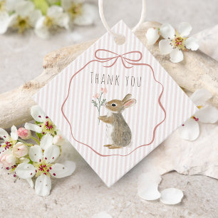 Süßes Waldkaninchen Aquarell Danke schön Geschenkanhänger