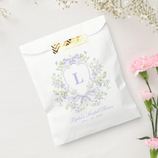 Süßes Wappen mit Lavendel | Brautparty Geschenktütchen (Versiegelt)