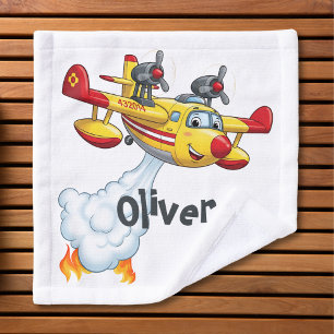 Süßes Wasserbomber-Flugzeug - Feuerflugzeug Waschlappen