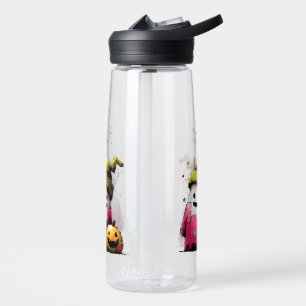 Süßes Wasserfarbe-Patchwork-Geister-Halloween Trinkflasche