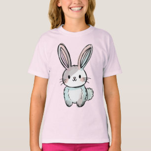 Süßes Wasserfarben-Hasen-Kaninchen - Liebenswert v T-Shirt