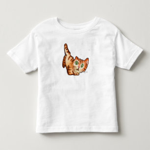 Süßes Wasserfarben-Tabby-Kätzchen-Baby-T-Shirt Kleinkind T-shirt