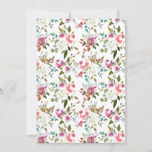 Süßes Watercolor-Blumen-Rosen-Muster Ankündigung