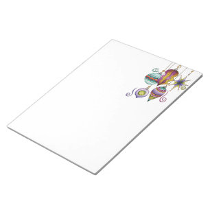 Süßes Weihnachten, elegante und fancy Glas-Ornamen Notizblock
