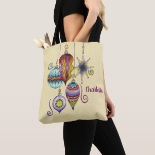 Süßes Weihnachten, elegante und fancy Glas-Ornamen Tasche