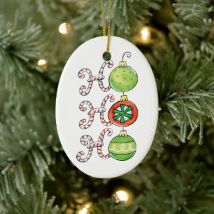Süßes Weihnachten Ho Ho Ho, Candy Canes Ornamente