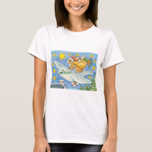 Süßes Weihnachten mit dem Hasen als Weihnachtsmann T-Shirt