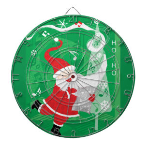 Süßes Weihnachten, singender und tanzender Weihnac Dartscheibe