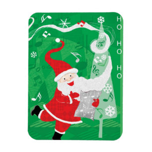 Süßes Weihnachten, singender und tanzender Weihnac Magnet