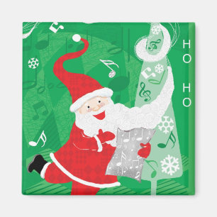 Süßes Weihnachten, singender und tanzender Weihnac Magnet