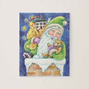Süßes Weihnachten, Weihnachtsmann im Schornstein m