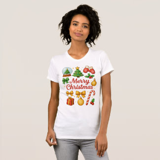 Süßes Weihnachts-Clipart-Familien-T-Shirt-Geschenk T-Shirt