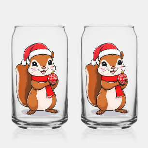 Süßes Weihnachts-Eichhörnchen Dosenglas