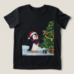 Süßes Weihnachts-Pinguin-T-Shirt Tri-Blend Shirt