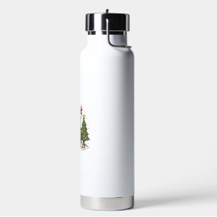 Süßes Weihnachts-Schildkröte Vintage Gravur Shirt Trinkflasche