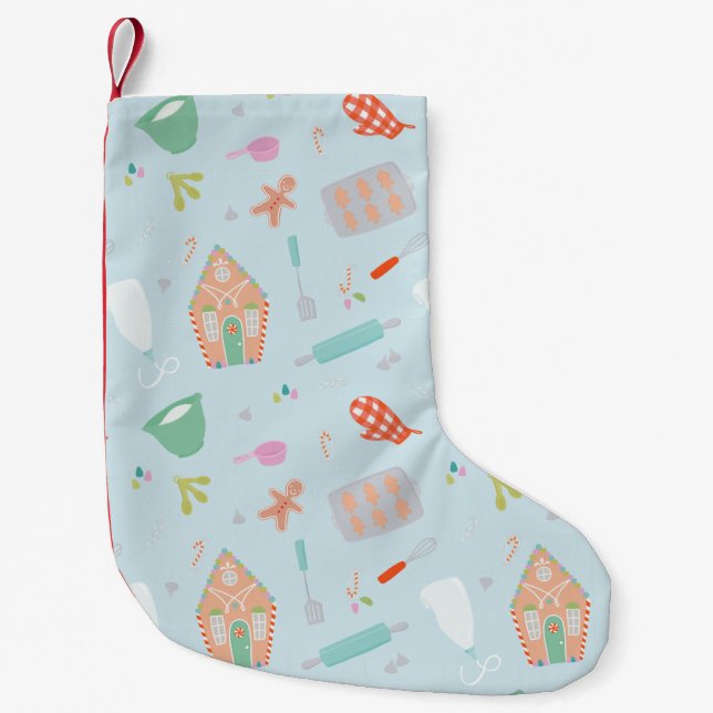 Süßes Weihnachtsgebäck Leckereien Kleiner Weihnachtsstrumpf (Vorderseite)