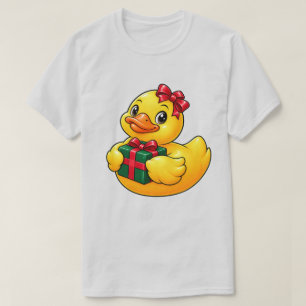 Süßes Weihnachtsgeschenk Gummiente Holiday Design T-Shirt